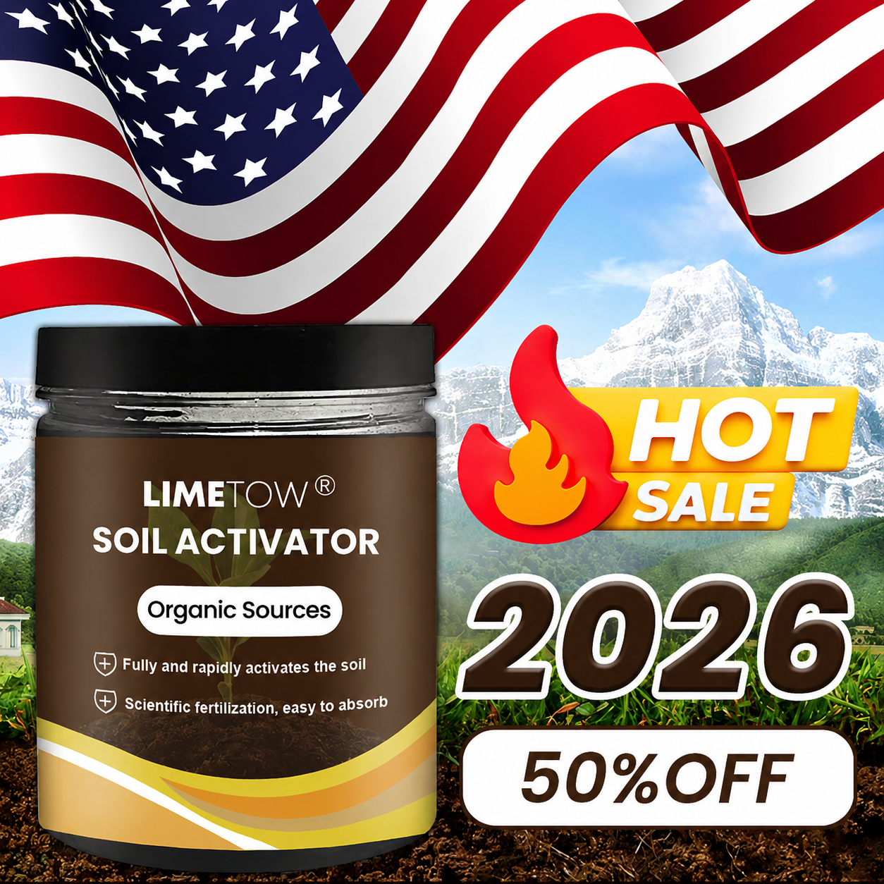 Premium Soil Activator & Liquid Fertilizer,Dirt Health Booster, Liquid Fertilizer for Indoor & Outdoor Plants for Raised Garden Beds, Potting Mix, and Seedling Compost
