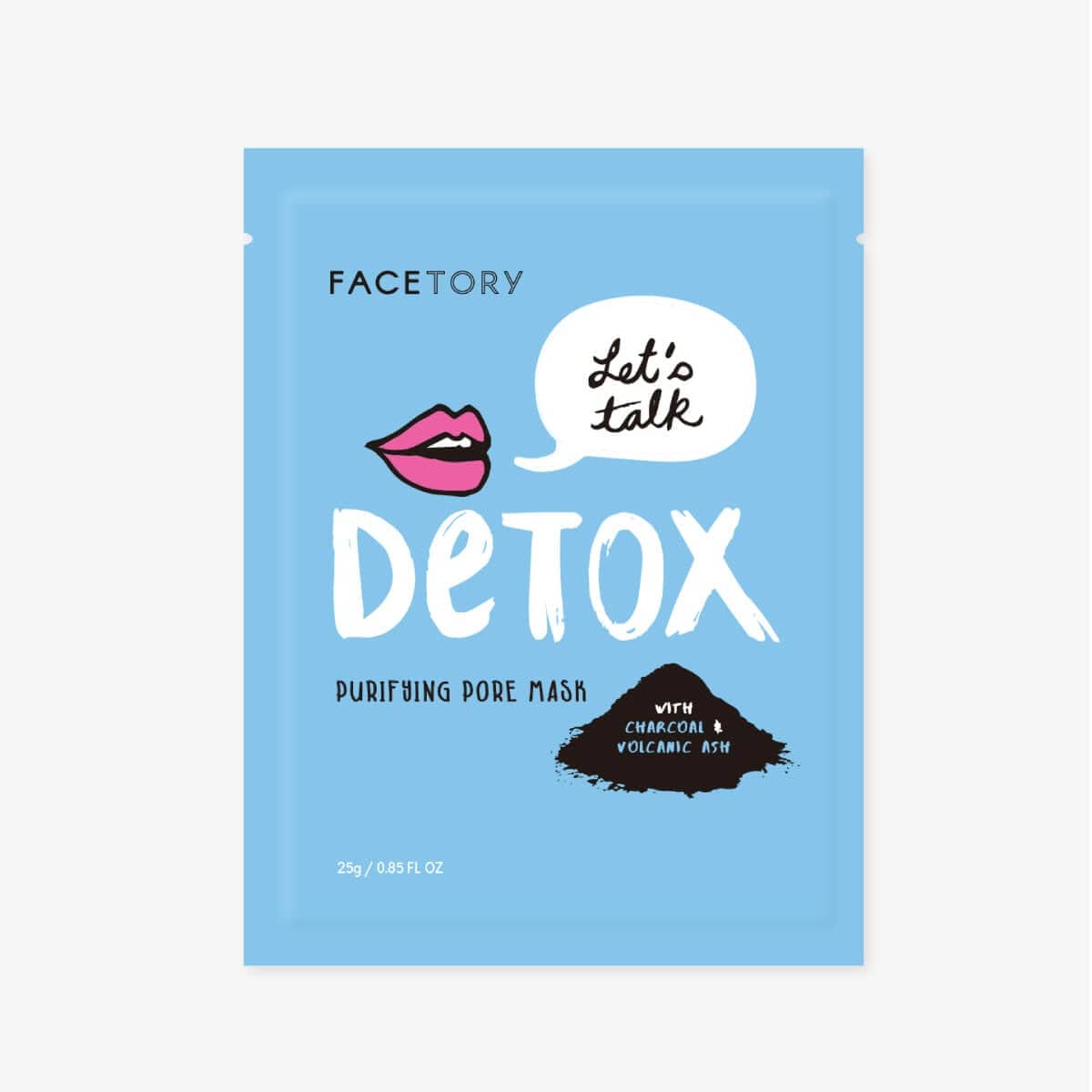 Let's Talk Detox Charcoal Sheet Mask - Purifying