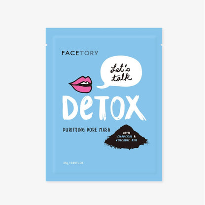 Let's Talk Detox Charcoal Sheet Mask - Purifying