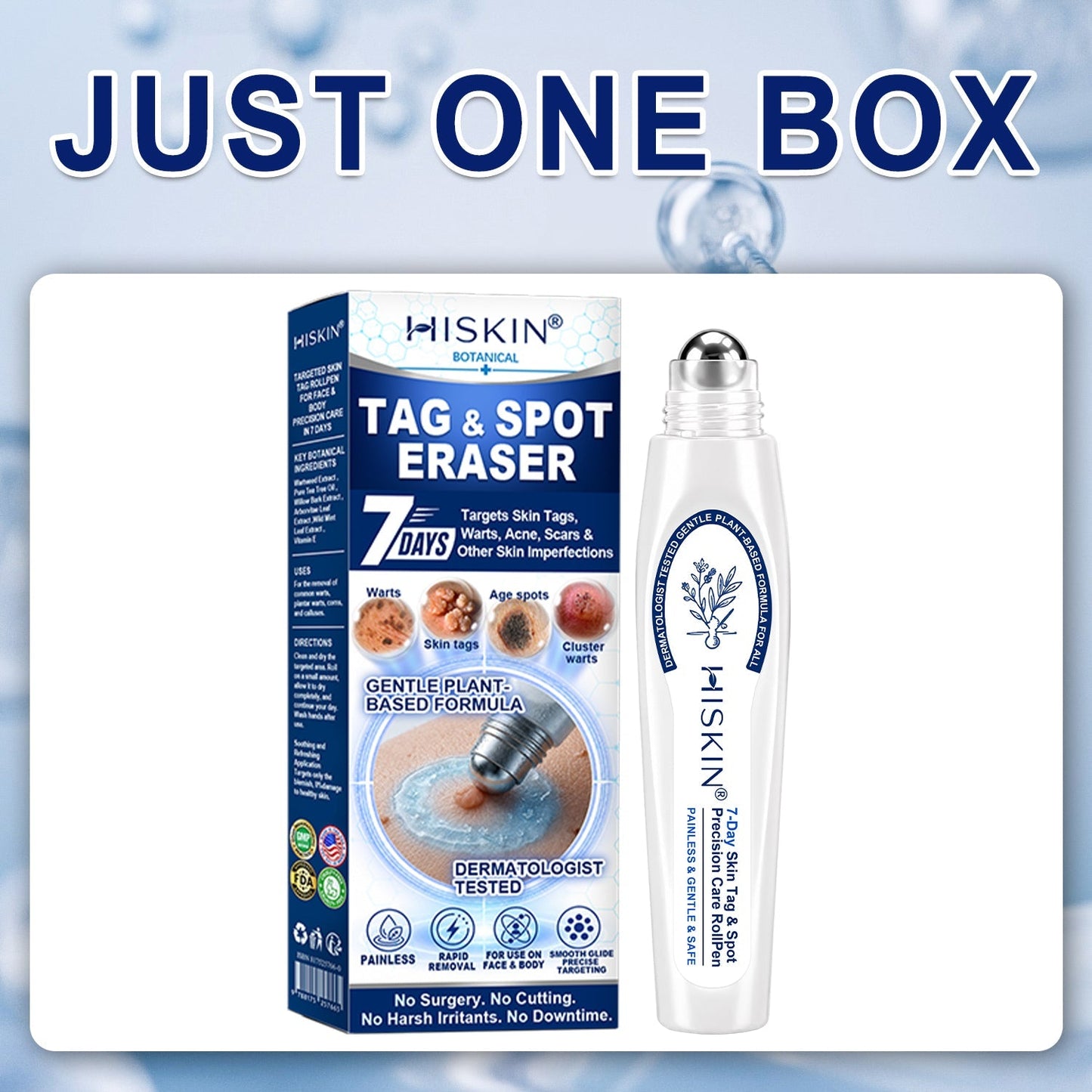 👩‍⚕️ 𝟕-𝐃𝒂𝘆 𝐒𝗸𝐢𝐧 𝐓𝒂𝗴 & 𝐒𝐩𝙤𝐭 𝐄𝐫𝒂𝐬𝙚𝐫 Painless & Scar-Free Advanced Imperfection Removal Rollerball Pen