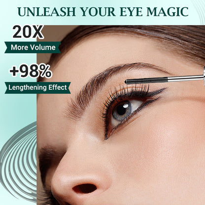 💞2026 Upgraded Iron Wand Mascara, 5D Curling Eyelash Iron Metal Mascaras Wand, Tubing Mascaras Waterproof, Long-lasting Smudge Proof Mascaras for Lengthening Volumizing Eyelashes 💖