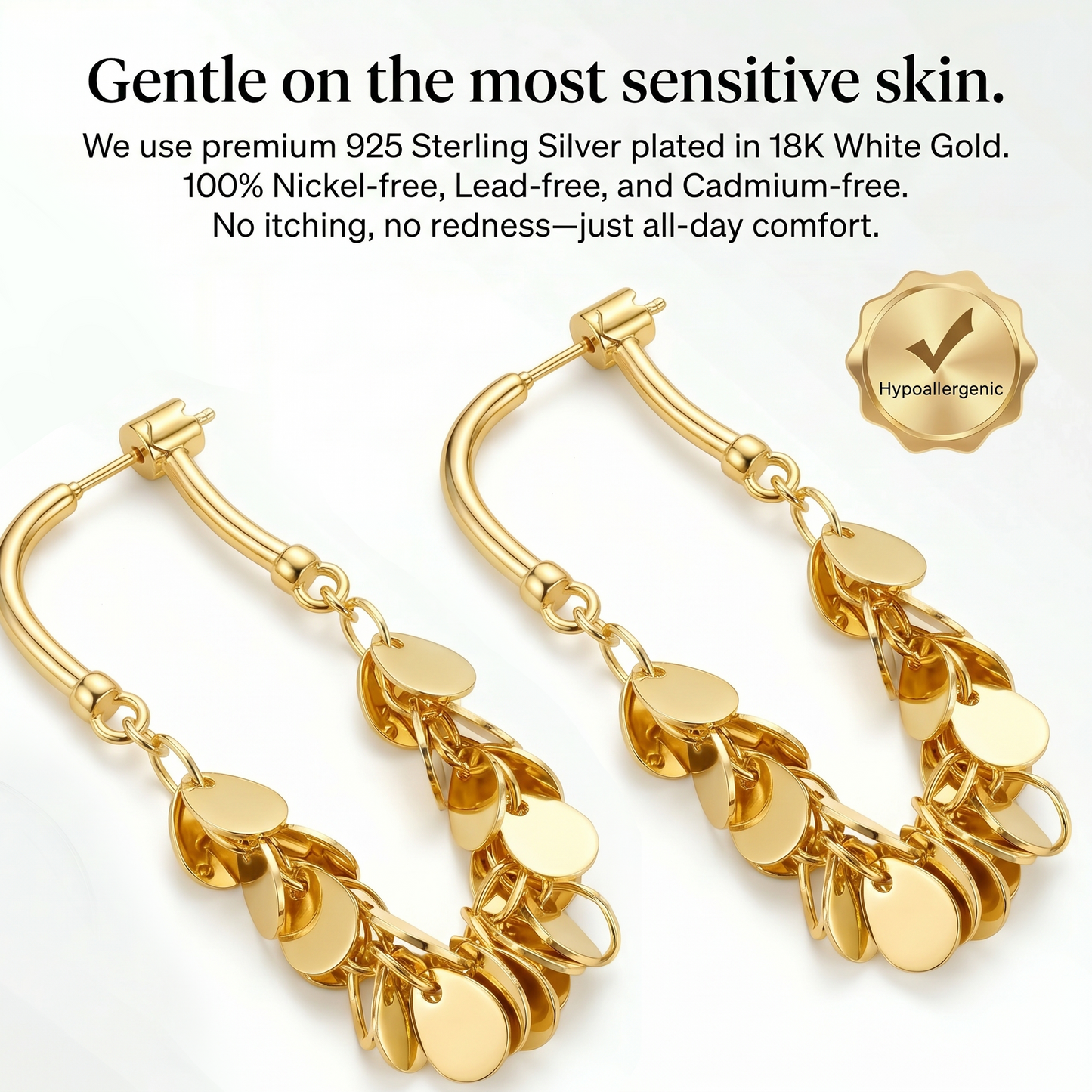 🔥🔥 90% OFF TODAY:"Zero-Gravity" Tassel Drops: Feather-Light Elegance, Maximum Sparkle.💖