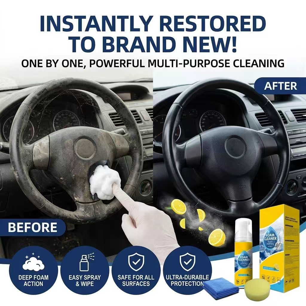 🛒Huge Sale: 50% OFF Today Only⏳Larnto®4-in-1 Multi-Enzyme Foam Cleaner