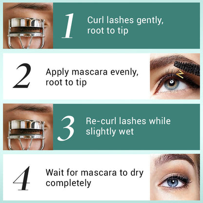 💞2026 Upgraded Iron Wand Mascara, 5D Curling Eyelash Iron Metal Mascaras Wand, Tubing Mascaras Waterproof, Long-lasting Smudge Proof Mascaras for Lengthening Volumizing Eyelashes 💖