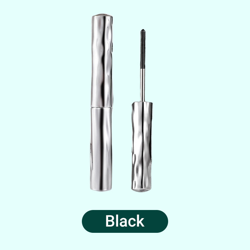 💞 Metal Wand Mascara, Waterproof Black Mas-cara for Volume & Length, 5D Curling, Smudge-Proof, Clump-Free, Long-Lasting Lash Definer