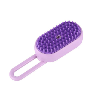 Steamy Pet Brush - 3-in-1 Grooming & Massage Comb for Cats & Dogs