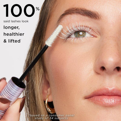 Lash primer application close-up