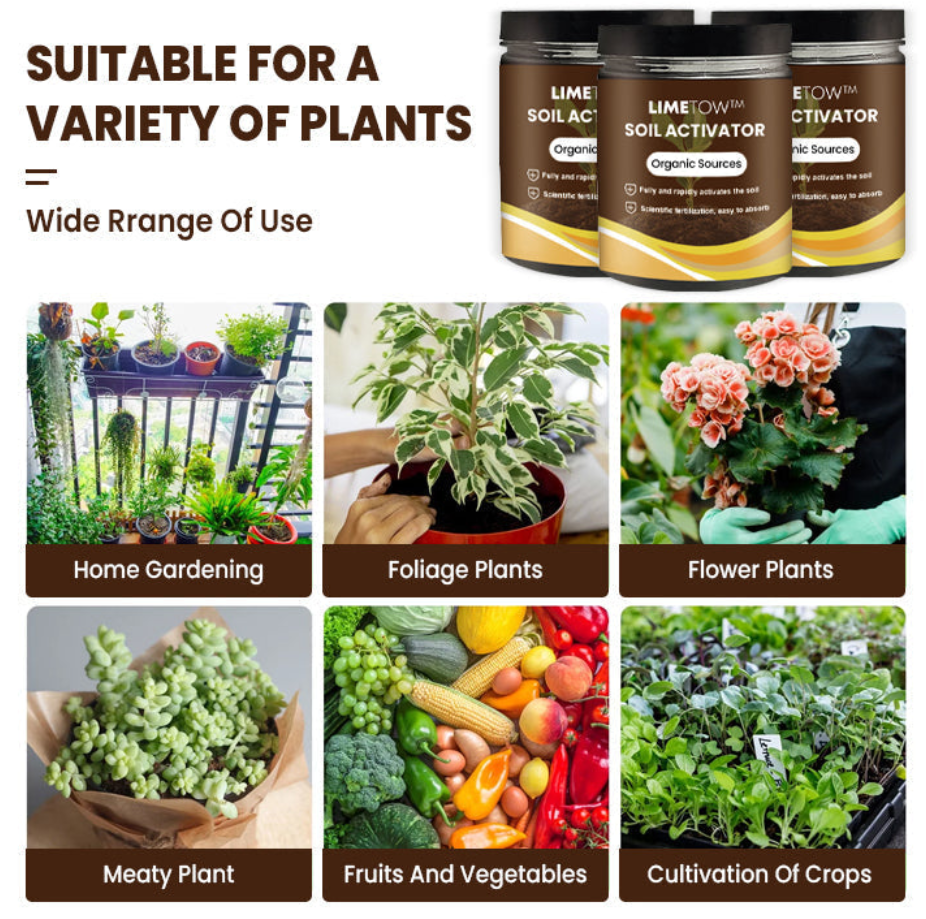 Premium Soil Activator & Liquid Fertilizer,Dirt Health Booster, Liquid Fertilizer for Indoor & Outdoor Plants for Raised Garden Beds, Potting Mix, and Seedling Compost