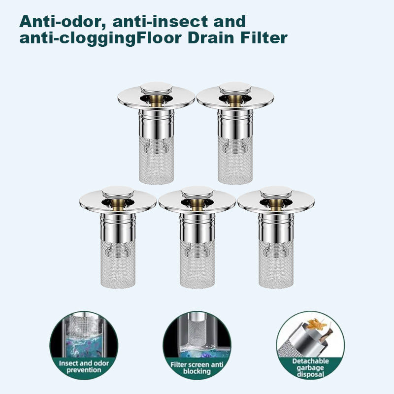 🔥Last Day Promotion 69% OFF🔥Pop Up Sink Drain Strainer----🛀Removes odors and prevents blockages