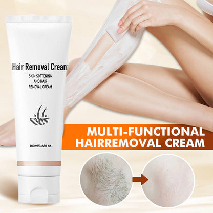Fast Acting Depilatory Cream for Women and Men, Painless Smooth Skin on Legs Arms Bikini Line at Home